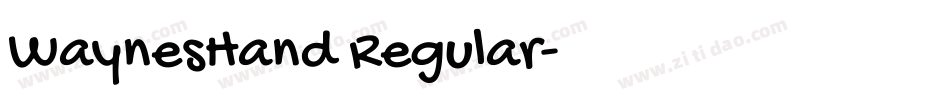 WaynesHand Regular字体转换
